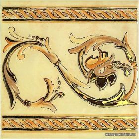 Cenefa Manoc Ocre (20x20)