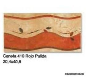 PORCELANITE ������ 410 Serie Rojo Cenefa 20,4x40,8 ��