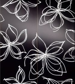 ����� Romantico 50x56 IMPRONTA Bianco-Nero nero